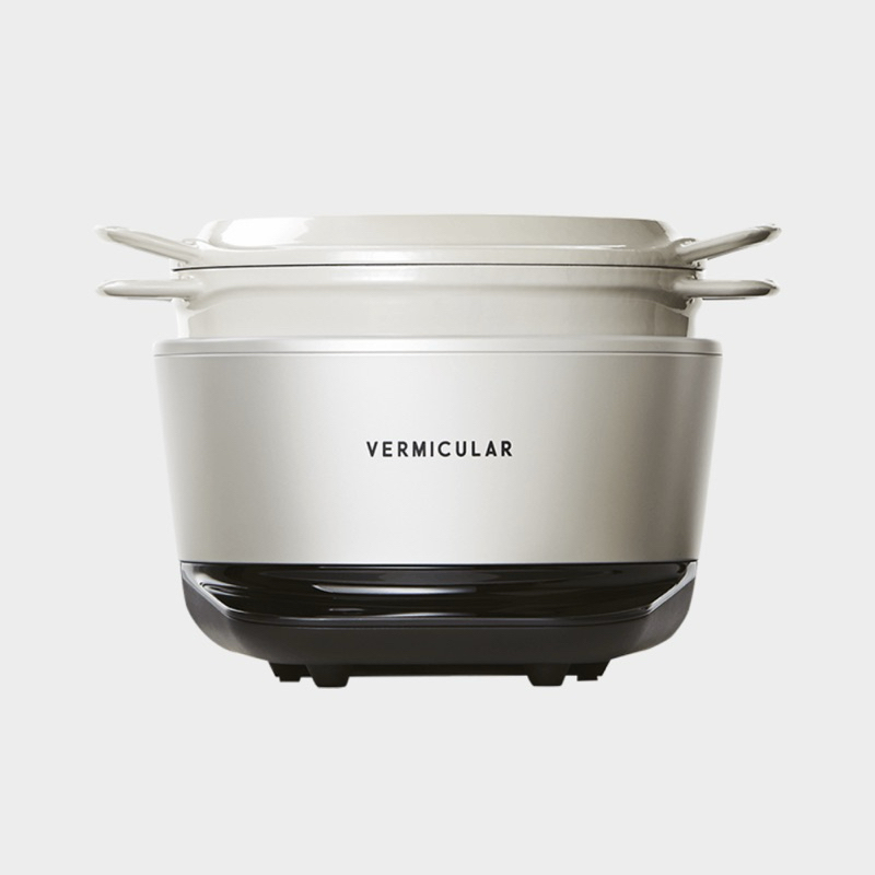 Vermicular 小V鍋 IH琺瑯電子鑄鐵鍋 (海鹽白) 全新恆隆行台灣公司貨