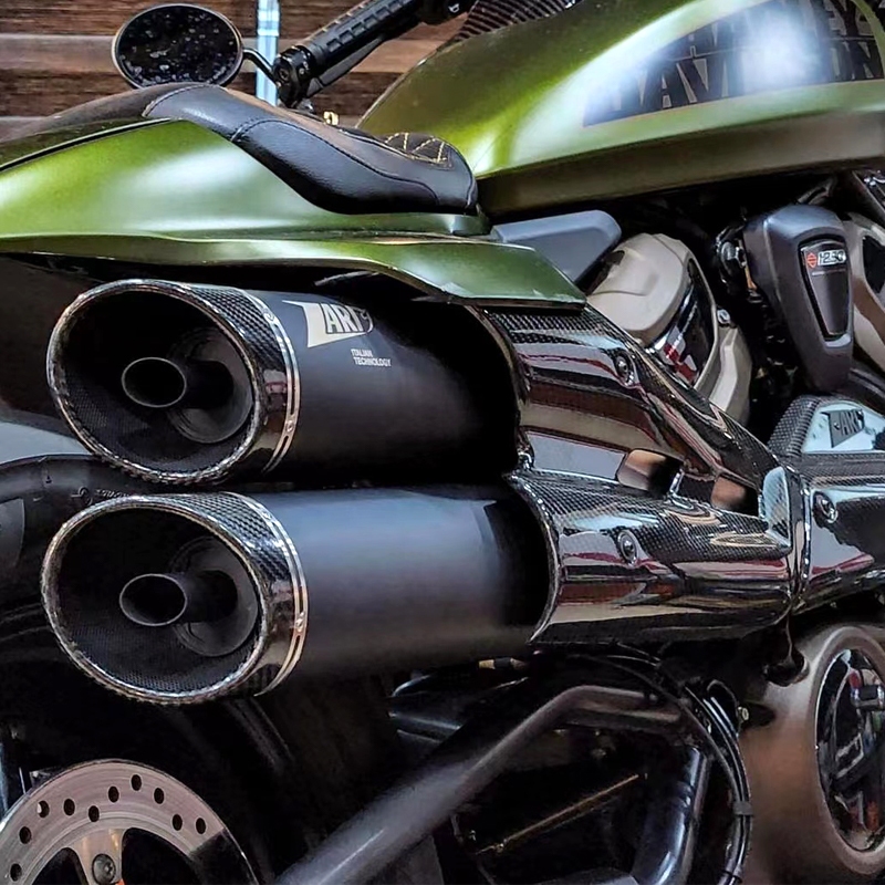 Harley Davidson Sportster防燙墊 適用於 哈雷  Sportster s 排氣管改裝隔熱片 Ha