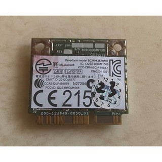 BCM 94352Z PCIE AC 藍芽 無線網絡卡 網絡卡 BCM94352 DW1550 黑蘋果 APPLE