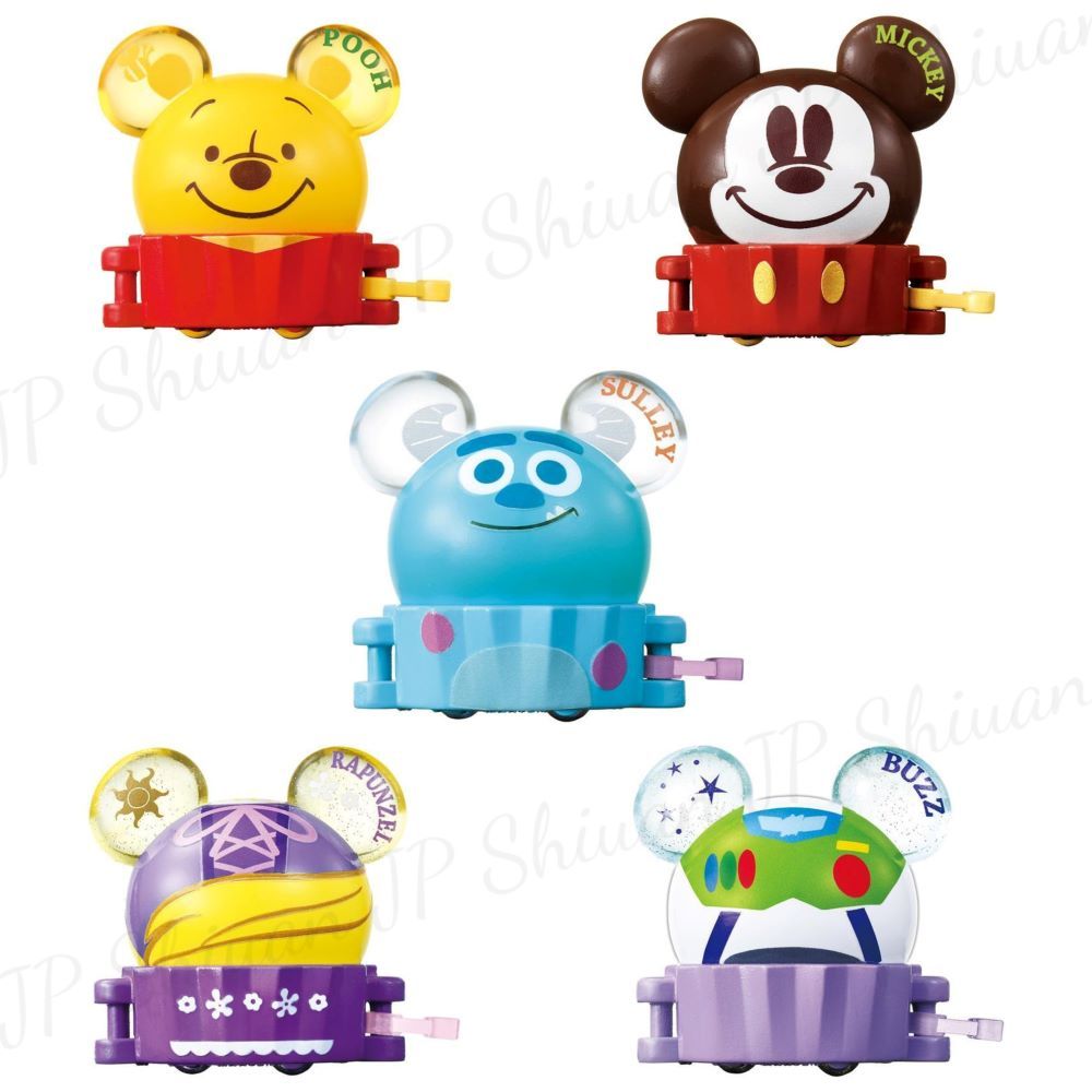 🌟現貨🌟 日本 Disney 迪士尼 小熊維尼 米奇 毛怪 魔髮奇緣 巴斯光年 遊園列車 杯子蛋糕 玩具車 日本正版