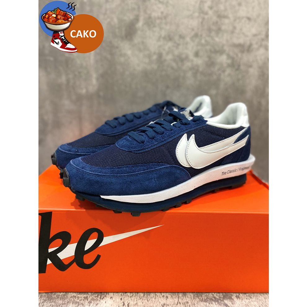 【CAKO】Sacai x Fragment x Nike LDWaffle 藍 藤原浩 雙勾 DH2684-400