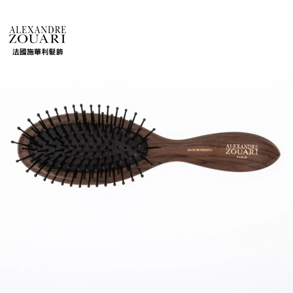 (現貨) 髮飾 髮梳 Alexandre Zouari 法國施華利精品髮飾 花梨木中尺寸髮梳