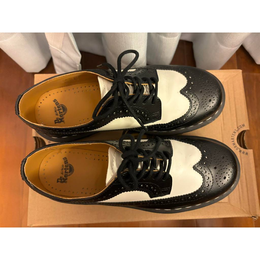 [二手] 文青鞋款 Dr. Martens 馬汀鞋 女鞋 3989 BEX SMOOTH 黑白色