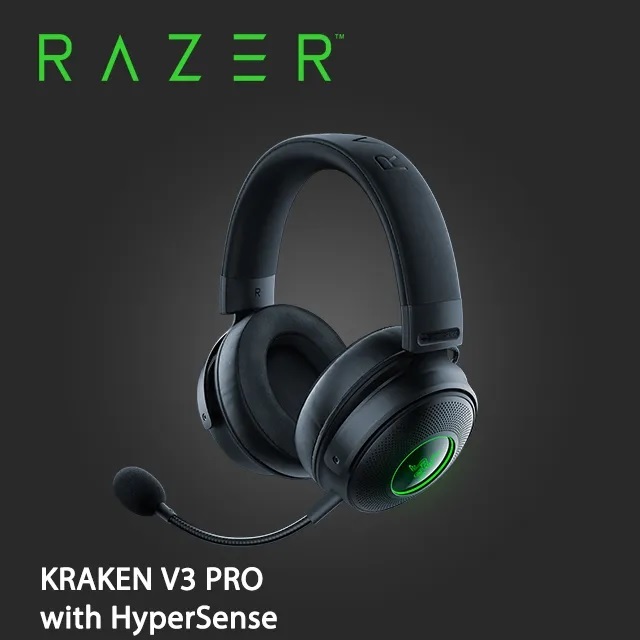 【雷蛇 Razer】 KRAKEN V3 PRO 北海巨妖V3 PRO with HyperSense無線電競耳麥 全新
