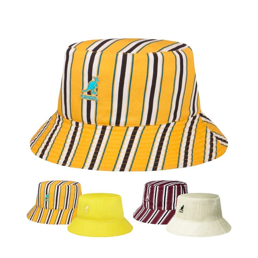 KANGOL 雙面漁夫帽 多色 奶黃色/暗紅色 漁夫帽 棉質漁夫帽 特殊款【TCC】