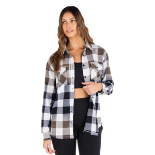 HURLEY｜女 PLAID BOYFRIEND FLANNEL 長袖襯衫