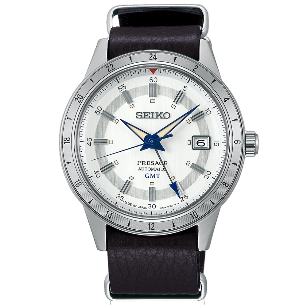 【聊聊甜甜價】SEIKO精工 PRESAGE GMT限量機械腕錶(4R34-00E0J/SSK015J1)SK042