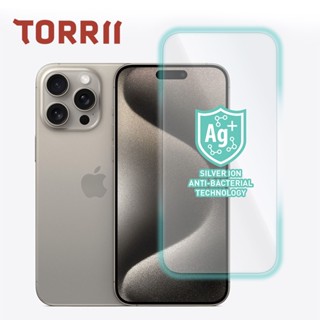 【TORRII】i15 Pro Max 高畫質手機保護貼 螢幕玻璃貼 iPhone15 Pro Max(6.7”) 抗菌