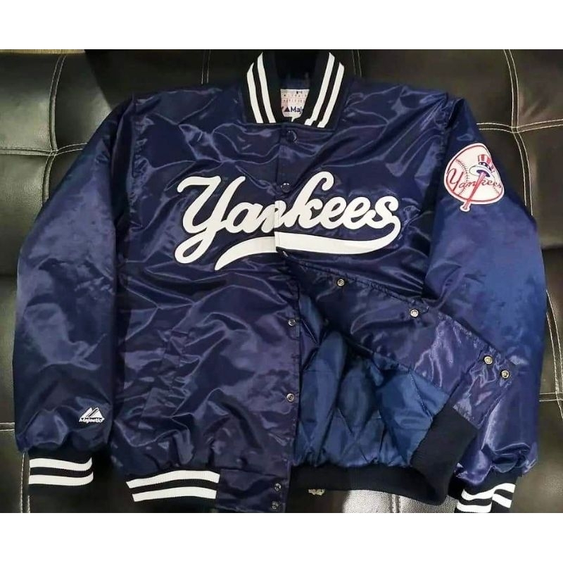 洋基隊 Yankees 寬鬆 正品 OVERSIZES 棒球外套 嘻哈 饒舌 美版：S~2XL