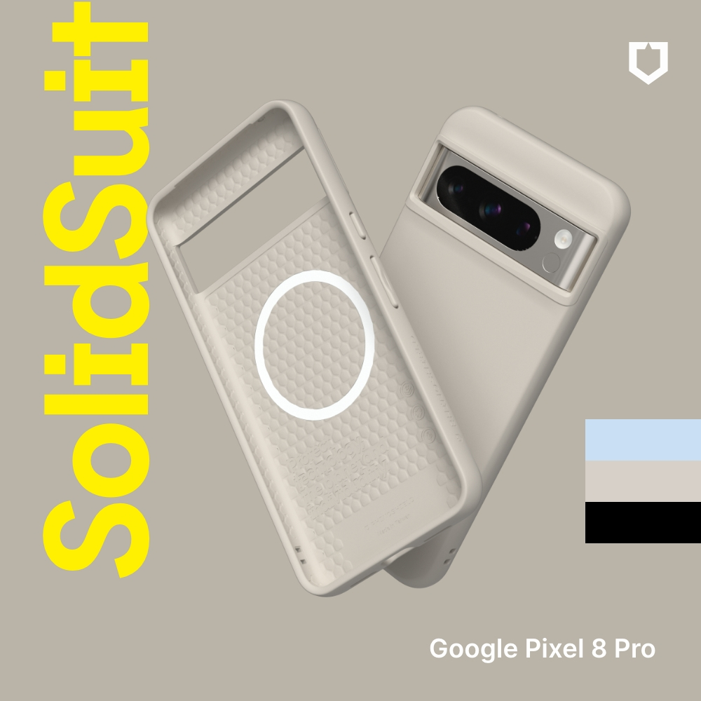 犀牛盾 適用Google Pixel 8 Pro SolidSuit(MagSafe兼容)超強磁吸手機殼