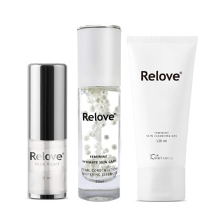 緊緻嫩白組 RELOVE 傳明酸 淨白潔淨凝露 + 私密美白 晶球凝露 + 緊依偎 女性護理凝膠 私密清潔 私密保養