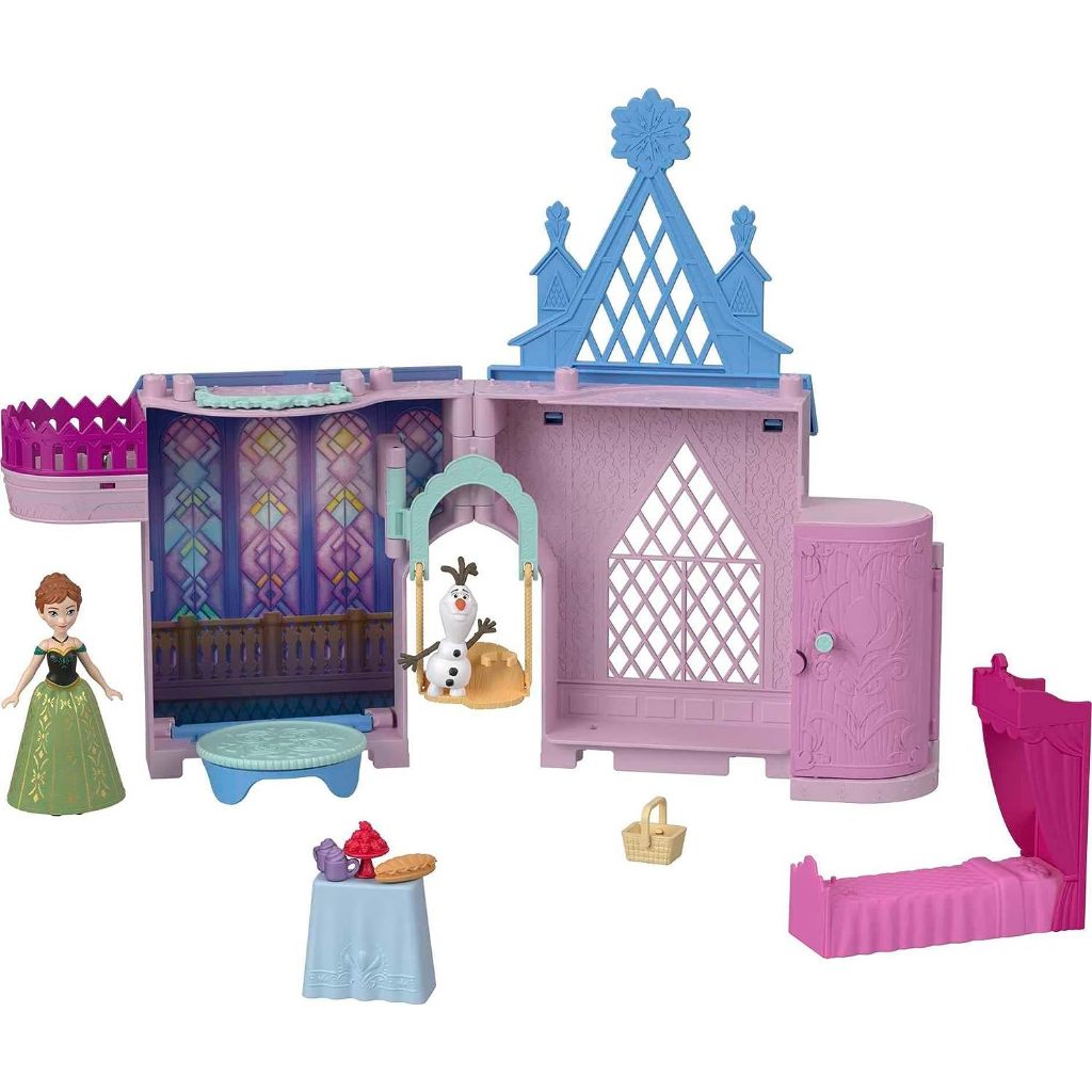 預購❤️正版❤️ 美國迪士尼 Mattel Frozen 冰雪奇緣 城堡玩具 扮家家酒 娃娃 公仔 艾莎 安娜 anna