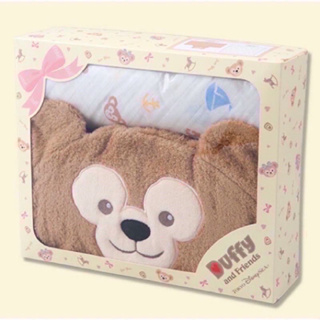 預購-東京迪士尼海洋限定達菲系列大頭造型嬰兒包巾禮盒