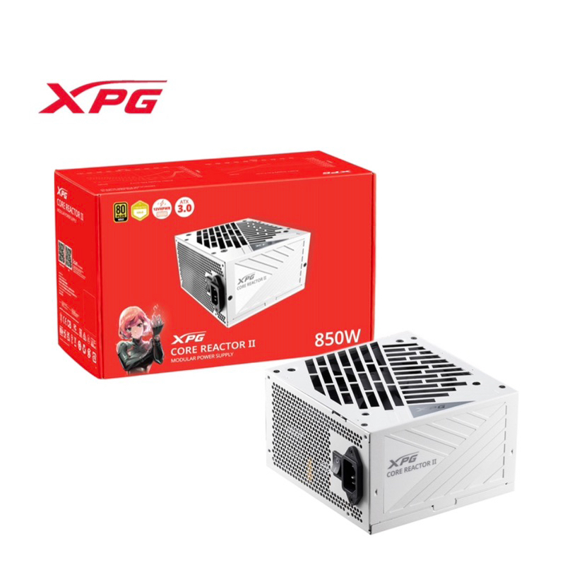 XPG 威剛 CORE REACTOR II 850W WH  全模組 GEN5 12VHPWR 白色 電源供應器