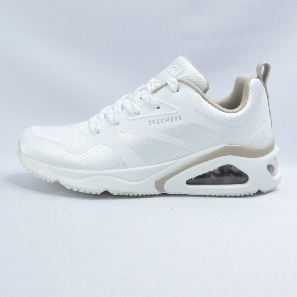 Skechers 177421WHT Tres Air 女休閒鞋 珍珠白x奶茶【iSport愛運動】