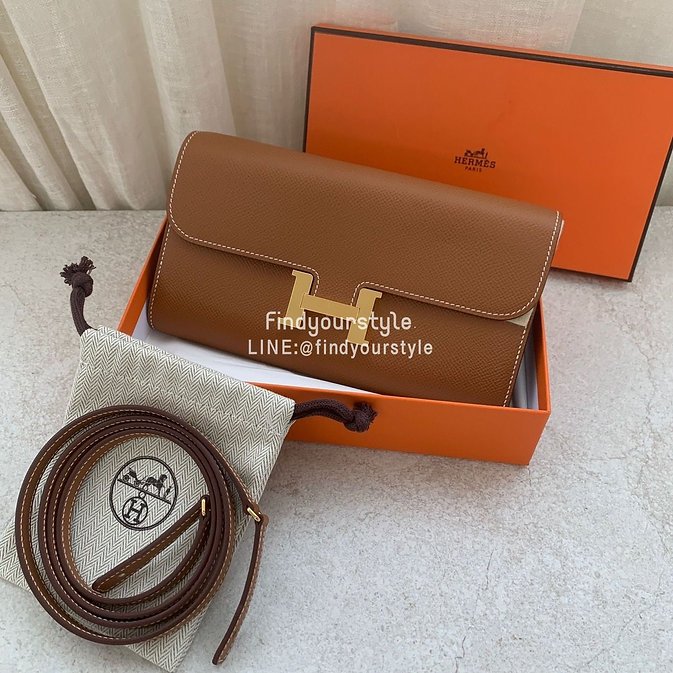 Findyourstyle 正品代購 Hermès Constance Long To Go 金金色