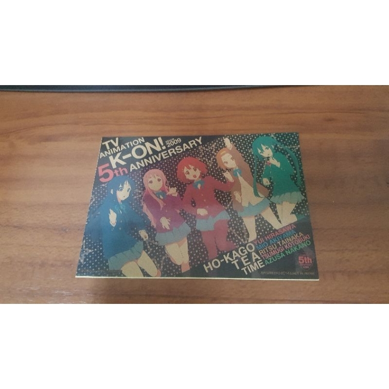 K-ON 輕音部 5周年一番賞紀念F賞A6貼紙Vol.1