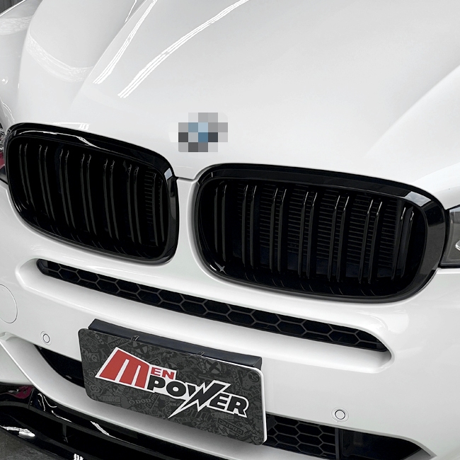 BMW X5 F15 水箱罩 雙柵式 雙槓式 烤漆亮黑 禾笙影音館