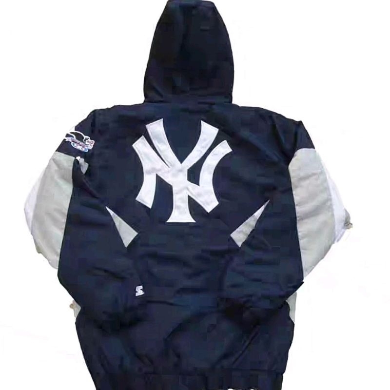 STARTER Yankees 紐約 洋基隊 半拉鍊 衝鋒衣 OVERSIZES 外套 嘻哈 饒色 尺碼S~XL