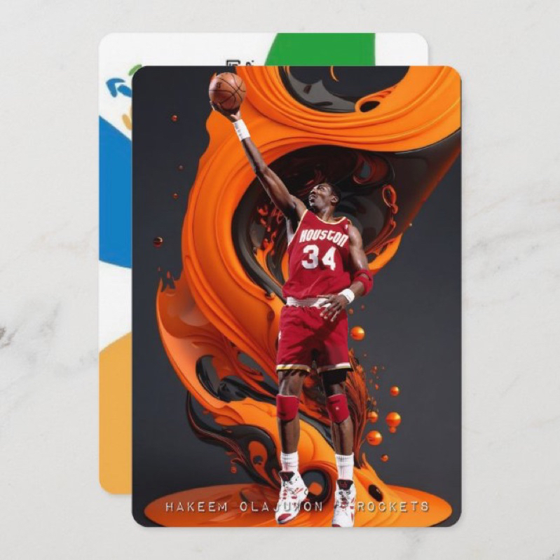 NBA球星 Hakeem Olajuwon 悠遊卡 E (實體悠遊卡,非貼紙) 火箭隊 名人堂