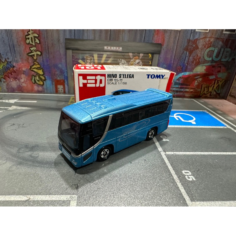 宥宥 Tomica 多美小汽車 NO.101 HINO S'ELEGA BUS 巴士 舊藍標