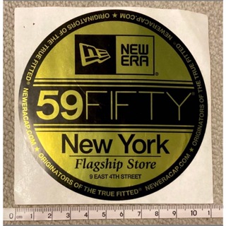 New Era City sticker New York GOLD Flagship 5950 金色紐約旗艦店絕版貼紙