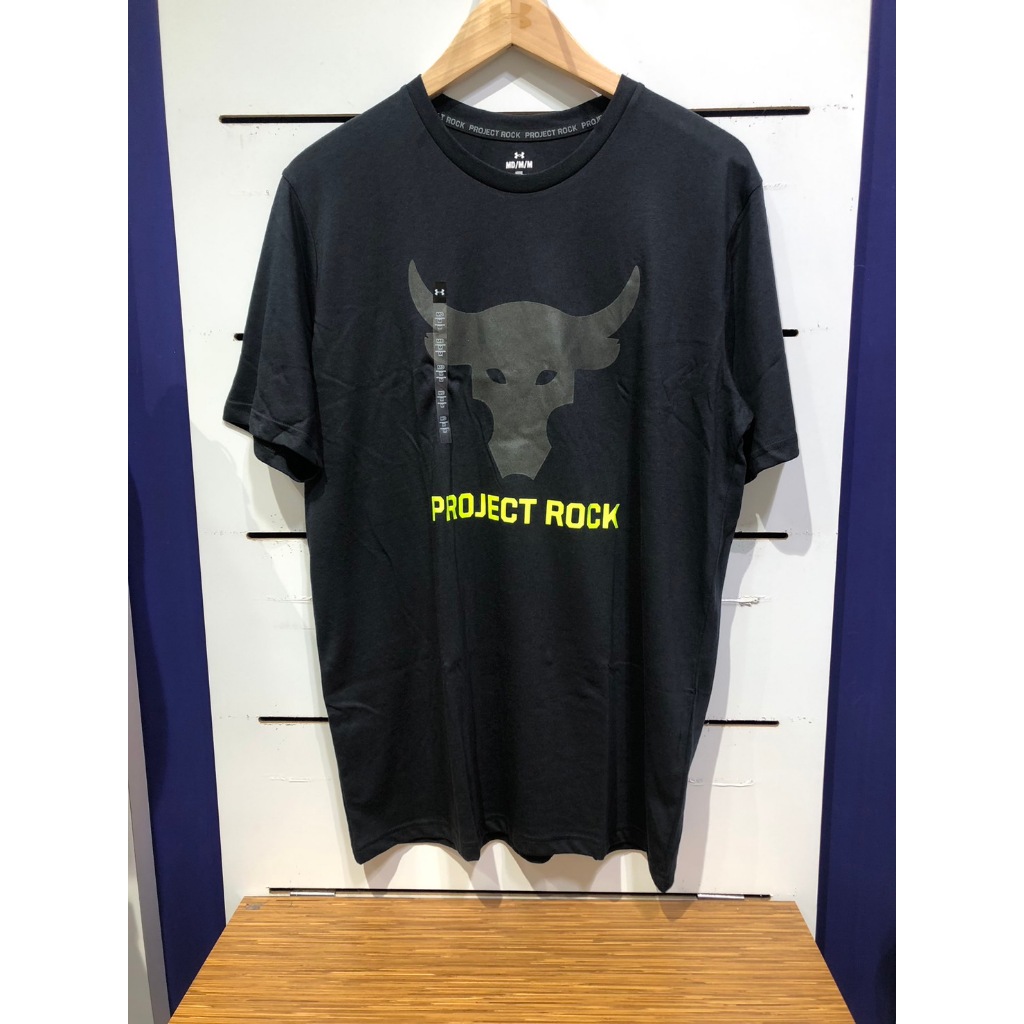 【清大億鴻】Under Armour 男款 PJT ROCK 短T-Shirt 黑色1380520-0