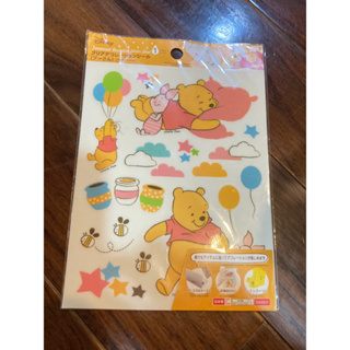 全新 日本帶回 維尼 小熊維尼 Pooh Disney 迪士尼 貼紙 如圖