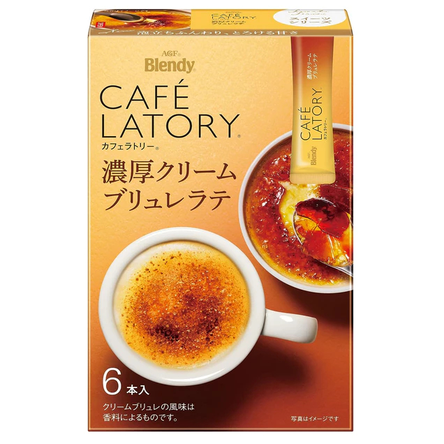 &lt;現貨&gt;日本代購 AGF Blendy CAFE LATORY 奶泡 濃厚 焦糖烤布丁咖啡拿鐵 焦糖 烤布丁 咖啡 拿鐵