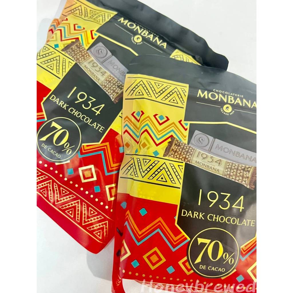【🔺整袋🔥70%迦納黑巧克力條】法國🇫🇷 Monbana 1934 迦納 70% 黑巧克力條 迦納黑巧克力條