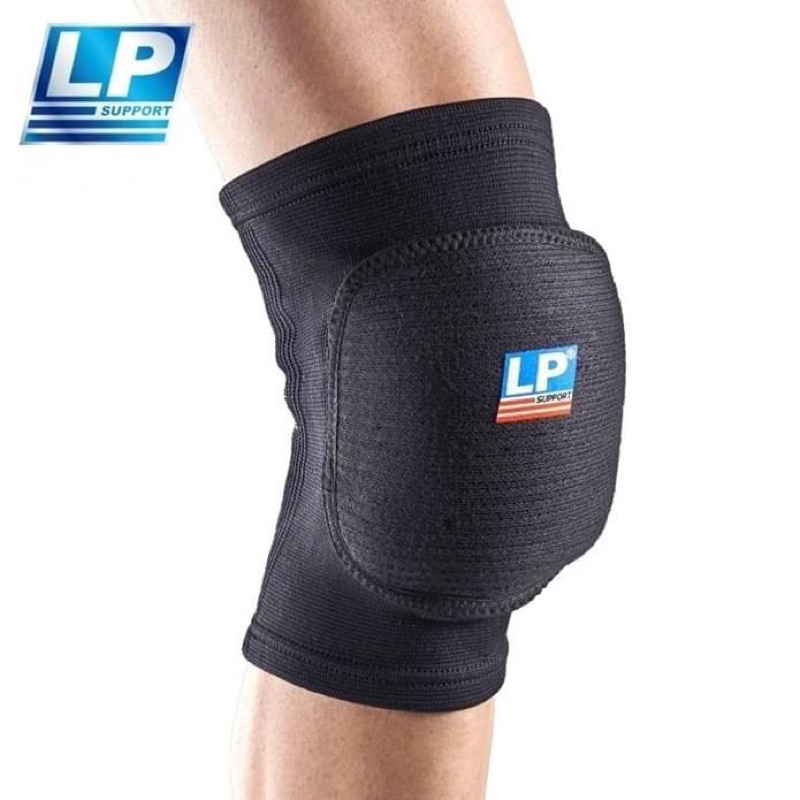 【 LP SUPPORT】簡易型厚墊膝部護套 護膝 排球護膝 加厚型護膝 1雙裝 黑色 609（下單前請先私訊確認庫存）