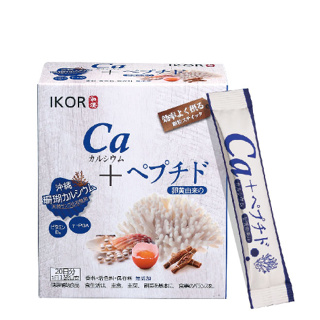 【草】IKOR 日本醫珂 和漢系列 每日鈣活珊瑚鈣顆粒食品 20袋/盒 維生素D、珍珠粉
