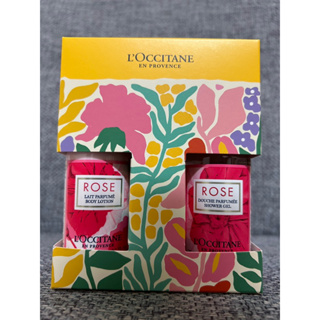 L’OCCITANE 歐舒丹 玫瑰沐浴膠 玫瑰沐浴乳 環保折疊購物袋 禮盒