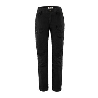【Fjallraven 北極狐】Vidda Pro Ventilated 女長褲 黑 合身長褲 登山褲 健行 86702