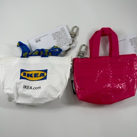 日本帶回 全新現貨 限定 ikea 購物袋 防水 mini 迷你 零錢包 鑰匙圈 宜家 【冠頭日貨】