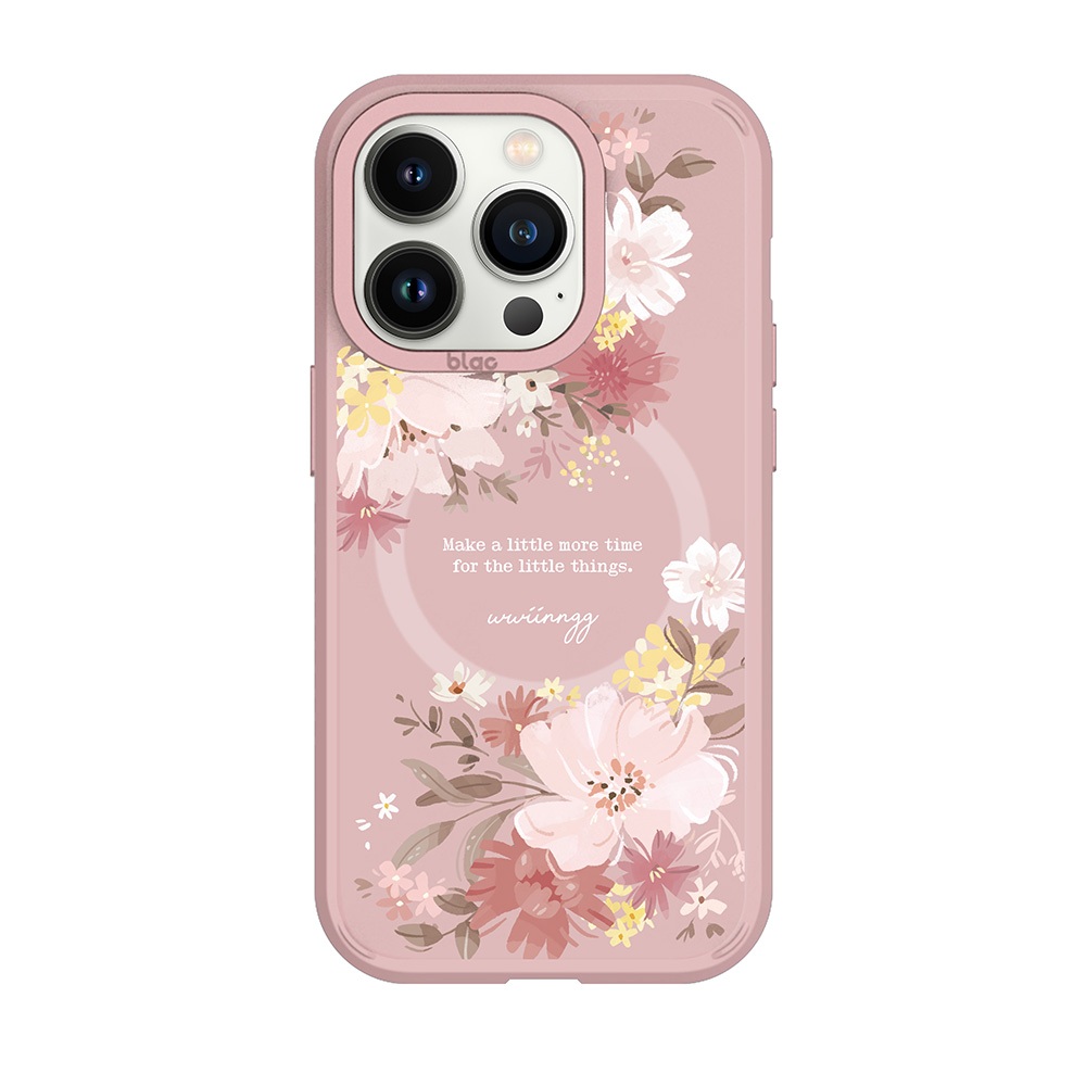【TOYSELECT】wwiinngg浪漫粉花峽谷強悍MagSafe iPhone手機殼