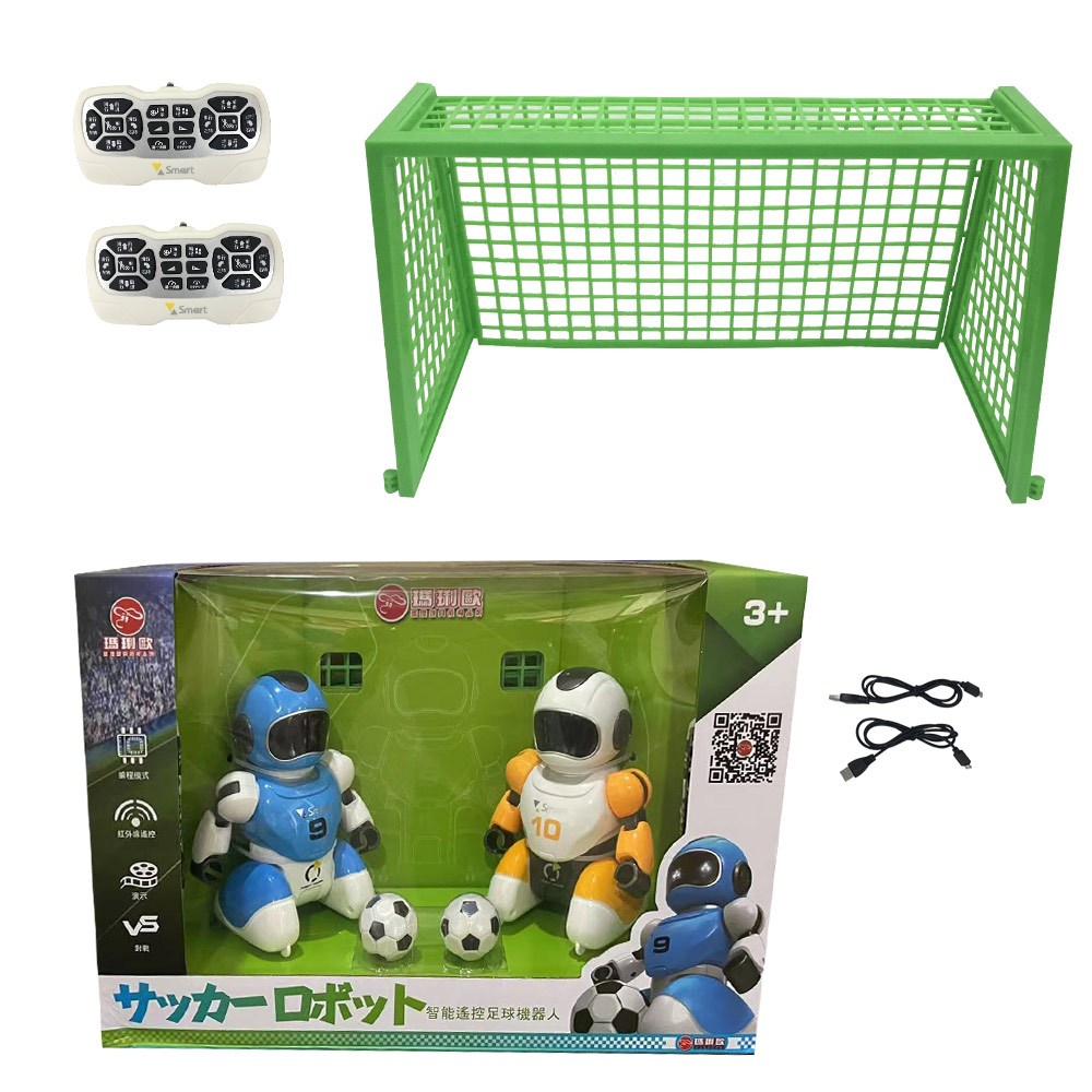 【瑪琍歐玩具】智能遙控足球機器人(2入裝+球門)/M9103