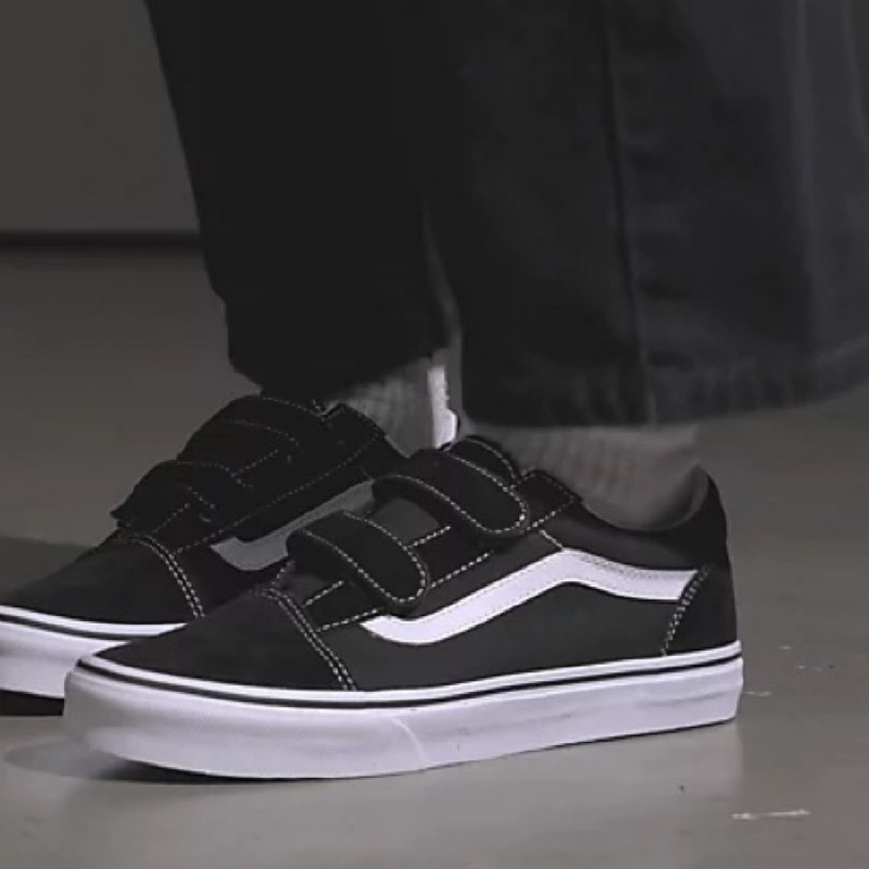 【LittleSeoul】韓國代購 Vans Old Skool V 魔鬼氈 基本款 黑白 男女鞋 情侶鞋 滑板鞋