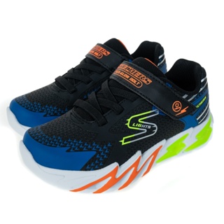 SKECHERS 童鞋 男童系列燈鞋 FLEX-GLOW BOLT - 400138LBKBL