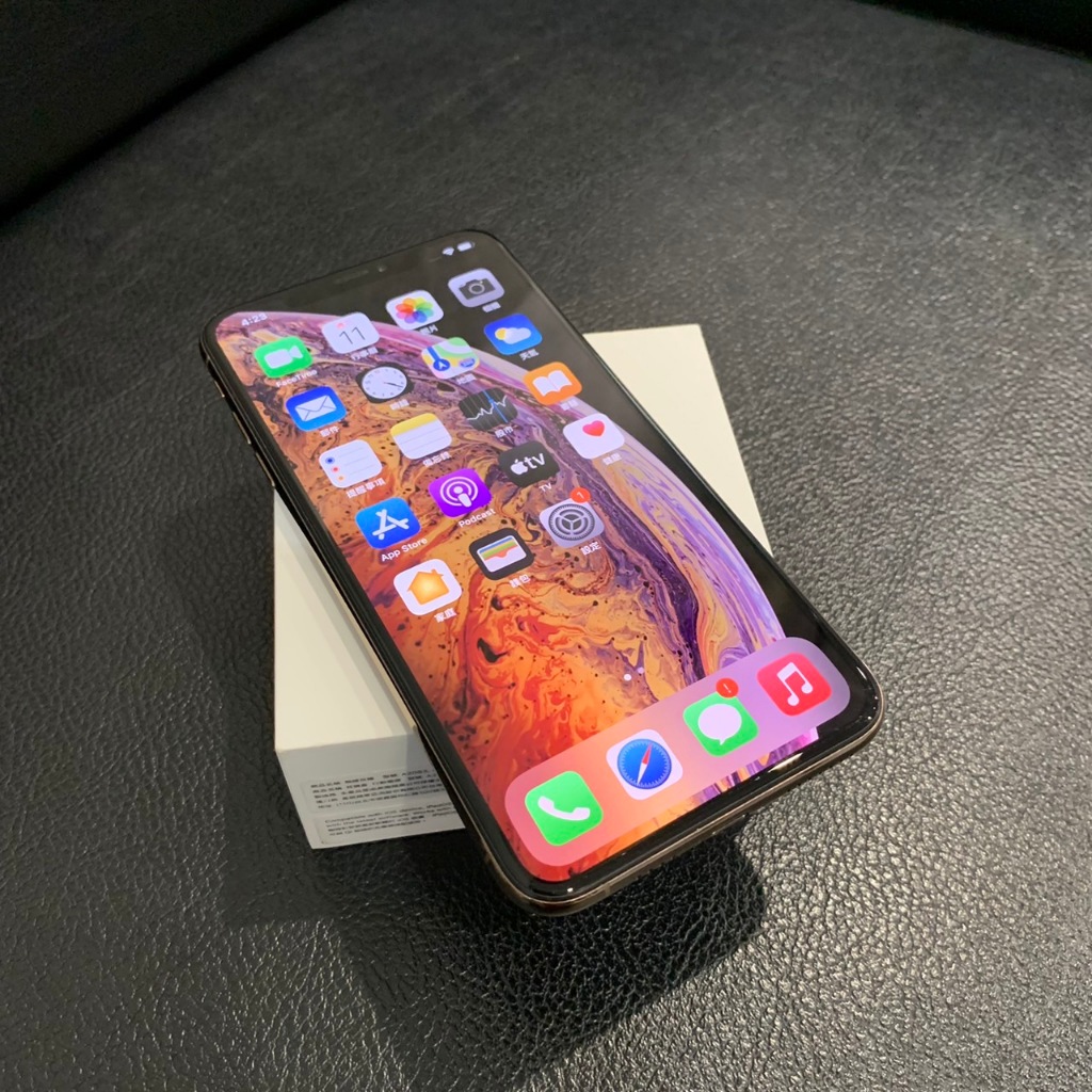 apple iphone XS MAX 64G 金 電池健康度82% IOS：14.2 xs