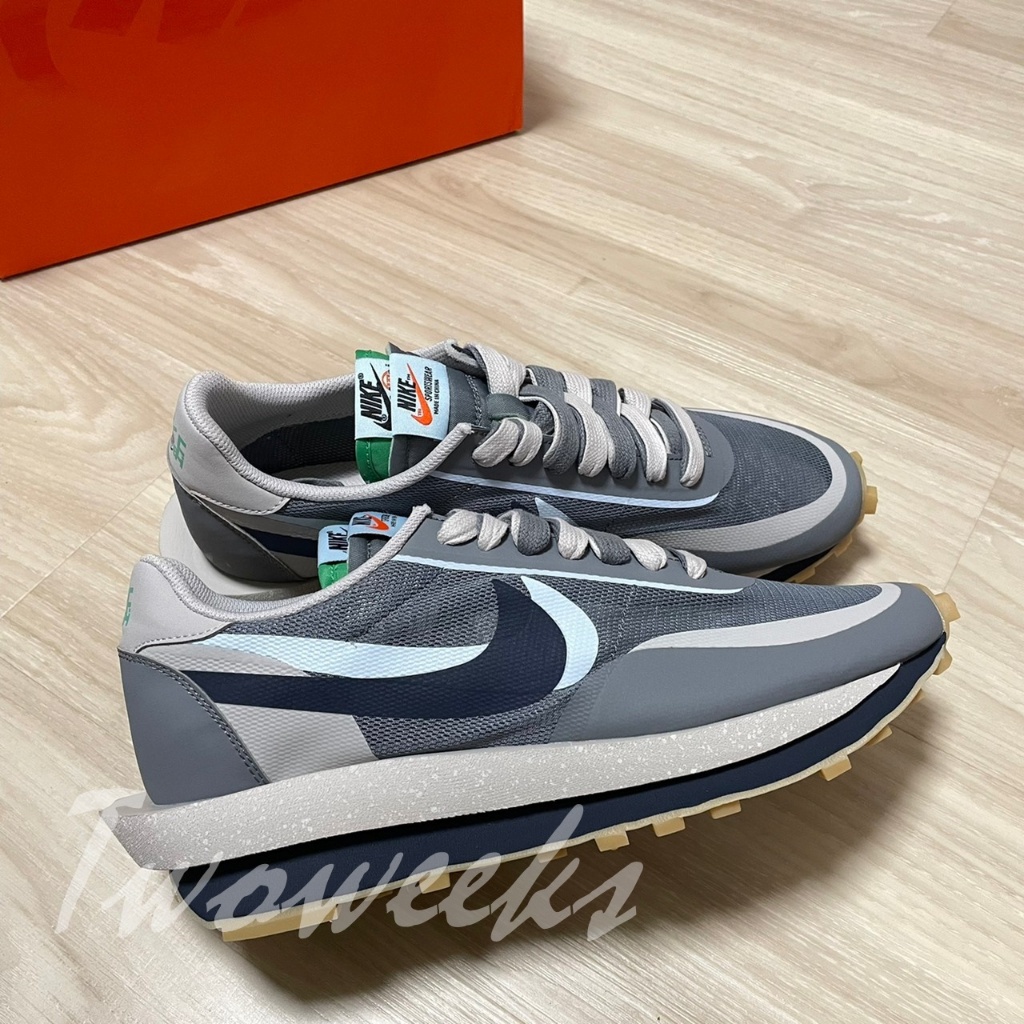 Tw- CLOT x sacai Nike LDWaffle DH3114-001 灰藍 解構