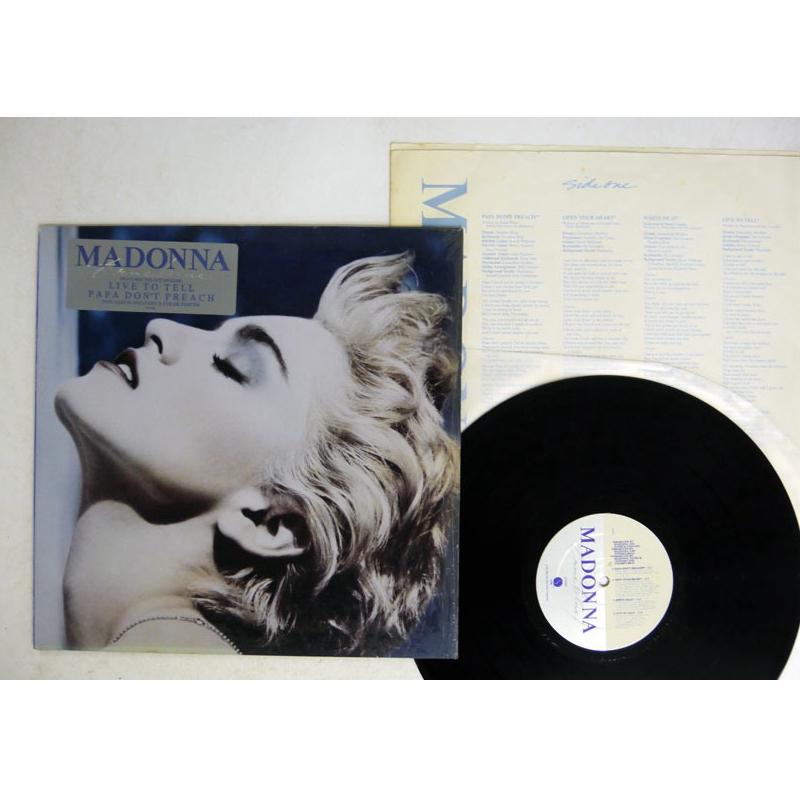 瑪丹娜 Madonna ‎– True Blue 黑膠專輯唱片 LP