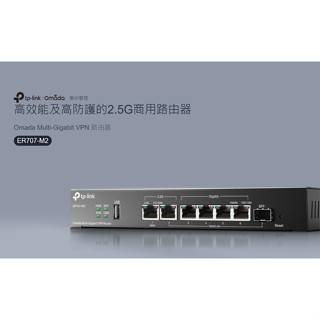 ❤️聊聊領券優惠 TP-LINK ER707-M2 Omada Multi-Gigabit VPN 路由器 2.5G連線
