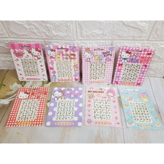 【指甲貼】正版Hello Kitty新款夜光指甲貼 卡娜赫拉 迪士尼角落小夥伴漢頓 蠟筆小新吉伊卡哇庫洛米