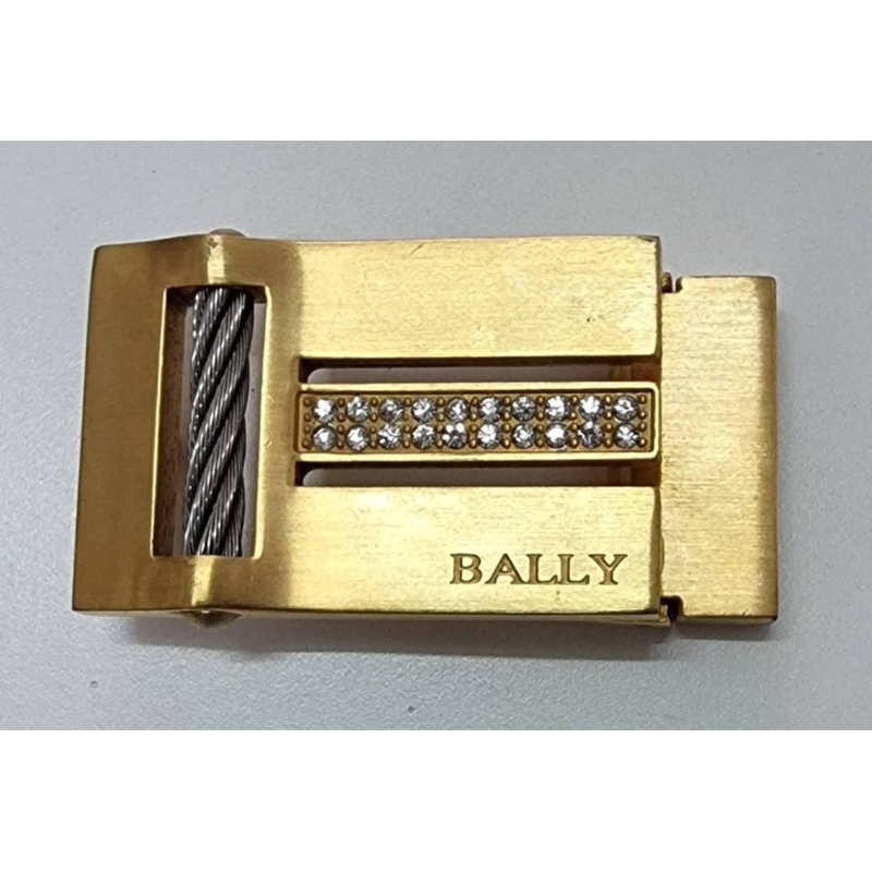 二手金色皮帶扣環義大利製BALLY Made in Italy Belt Buckle