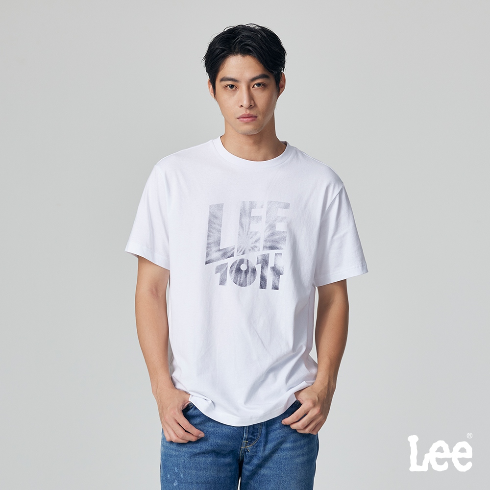 Lee LEE 101+寬鬆短袖T恤 男 白色 LB302068K14