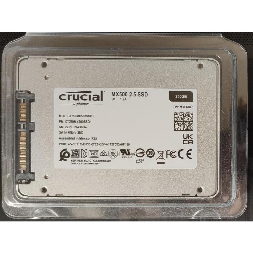 全新品CRUCIAL MX500 2.5 SSD