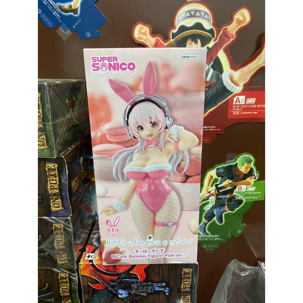 ＊海賊星＊~SONICO 全新現貨 日版 景品 FuRyu BiCute 兔女郎 索尼子 超級索尼子 粉紅 約30cm