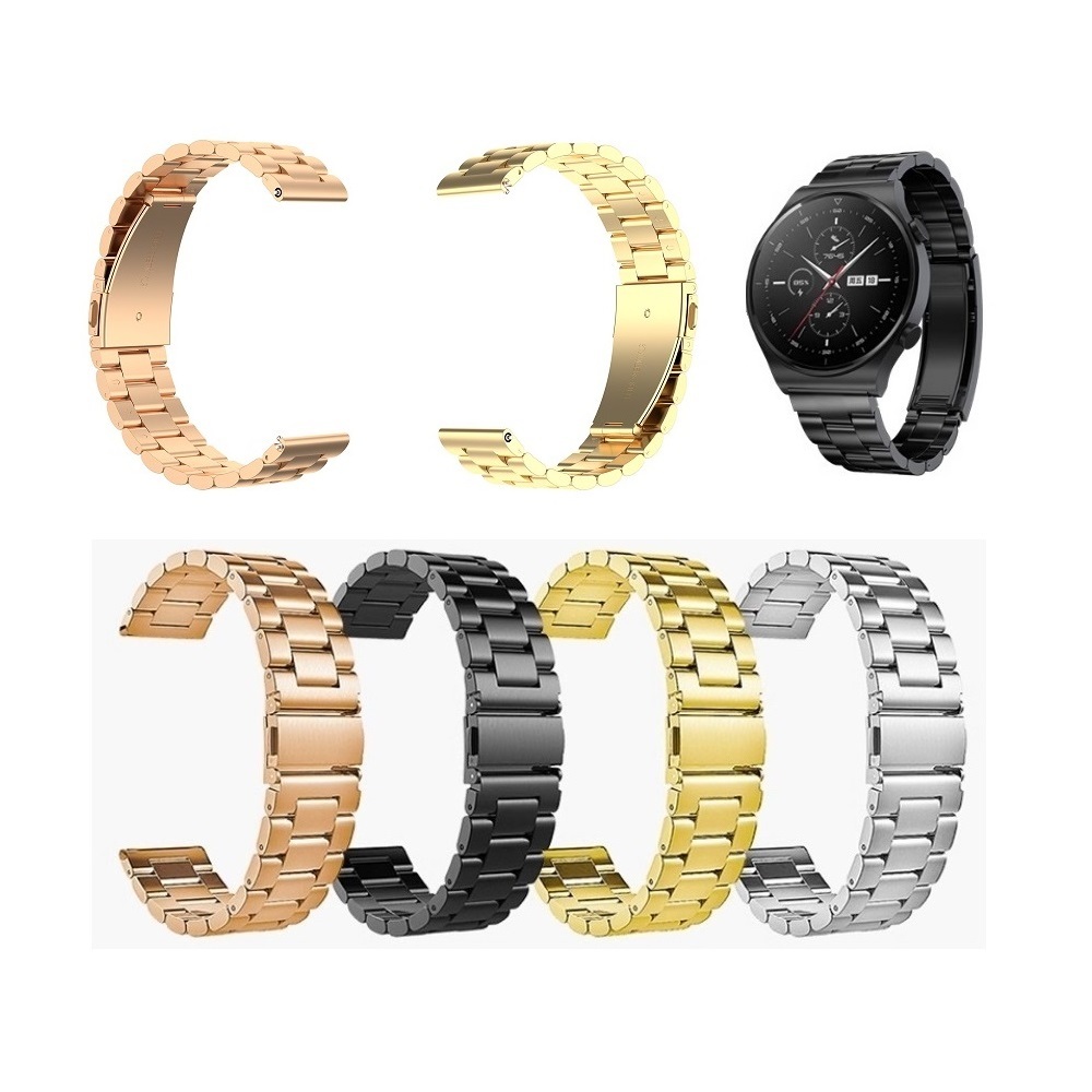 【三珠不鏽鋼】適用 Garmin vivoactive 6 / 5 GPS 錶帶寬度 20MM 金屬 錶帶