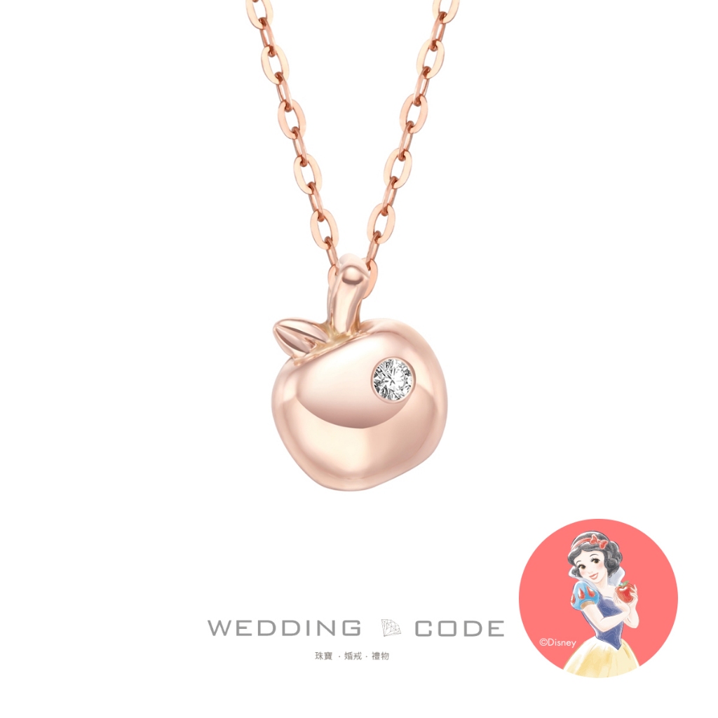 【WEDDING CODE】0.01克拉 迪士尼項鍊 迪4436